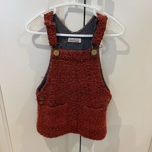 Branshes red Textured Overalls 18-24m